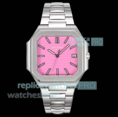 Swiss Clone Patek Philippe Cubitus New Dragon Fruit Face Stainless Steel Watch 45mm 